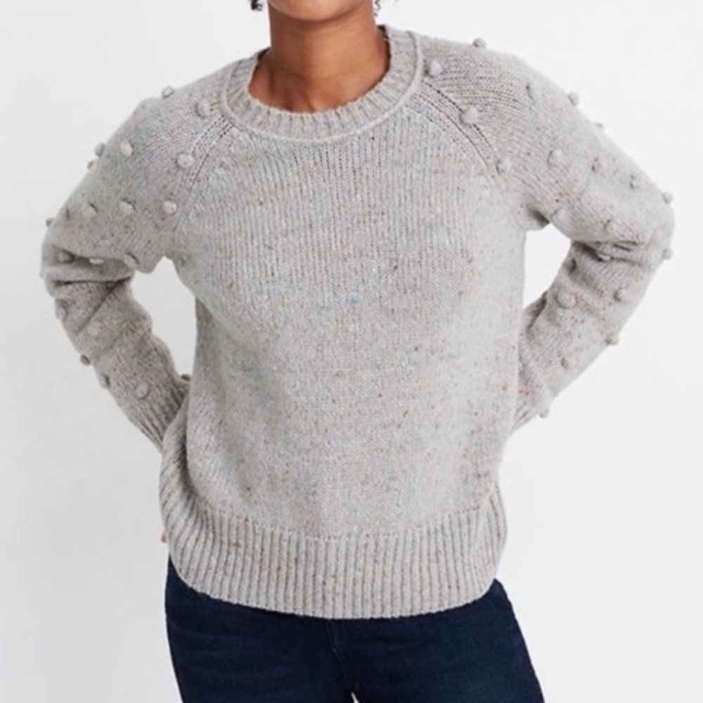 Madewell Medium Sweater Palmroy Bobble Sleeve